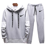 Brand Clothing Men's Casual Sweatshirts Pullover Cotton Men tracksuit Hoodies Two Piece +Pants Sport Shirts Autumn Winter Set