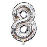 Gold Sliver 32 inch  0-9  Large Helium Digital Air Ballons Foil Children Festival Birthday Party for Kids Cartoon Hat Toys