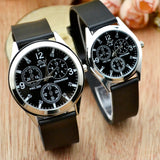 Korean version of fashion, waterproof, antique, fashion, leisure, middle school boys, quartz watch belt, lovers watch electronic