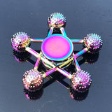 Finger Spinner Office Anxiety Relief Stress Fidget Gyro Flower / Tower / Spider Metal Hand Spinner Tri Spinner Model