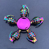 Finger Spinner Office Anxiety Relief Stress Fidget Gyro Flower / Tower / Spider Metal Hand Spinner Tri Spinner Model